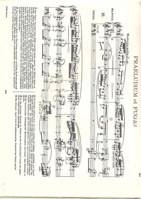 First page of Prelude and Fugue in B minor