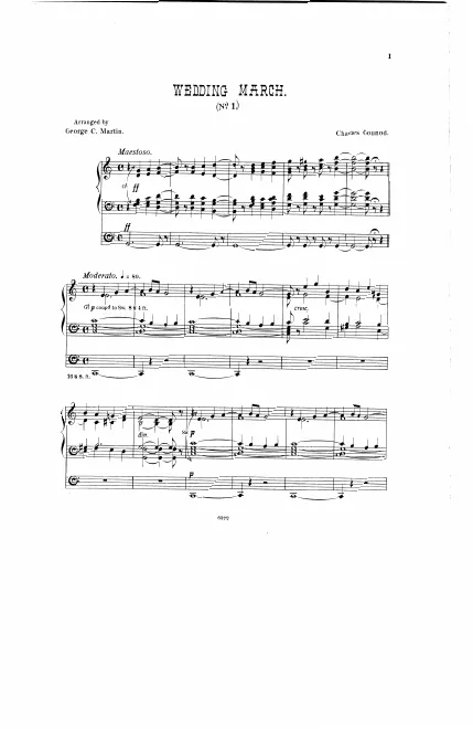 First page of Wedding March No.1