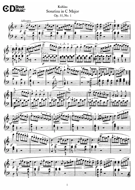 First page of 6 Sonatinas