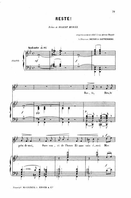 First page of Reste !