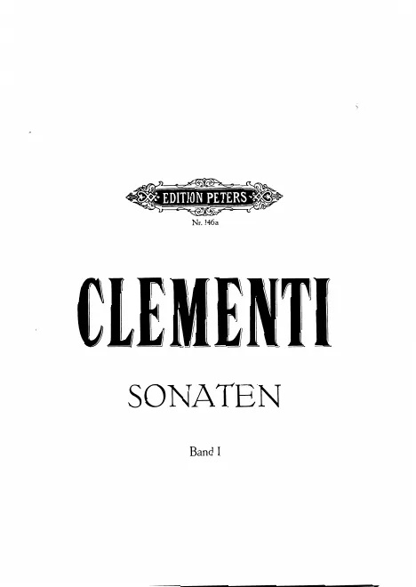 First page of Sammlung berühmter Sonaten von Muzio Clementi
