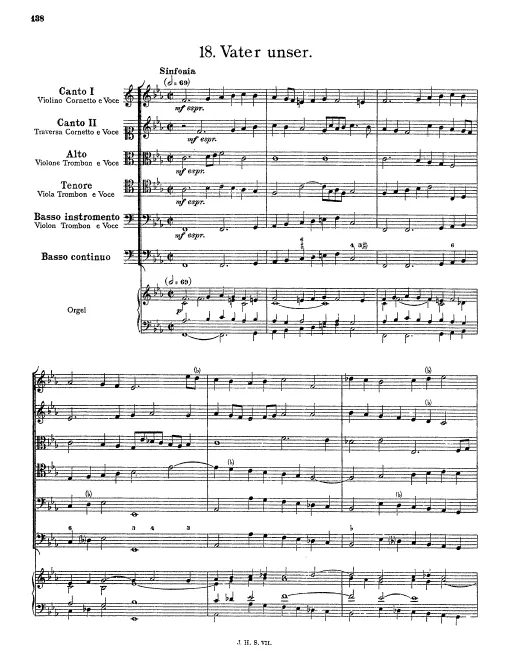 First page of Vater unser, der du bist im Himmel