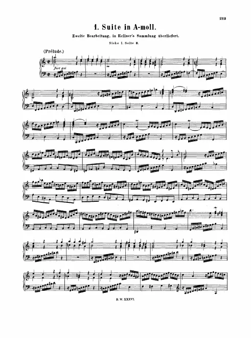 First page of Suite