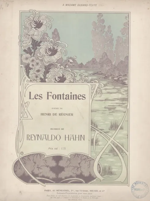 First page of Les fontaines