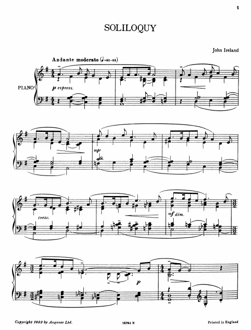 First page of Soliloquy