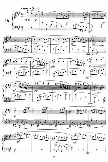 First page of Keyboard Sonata in A major