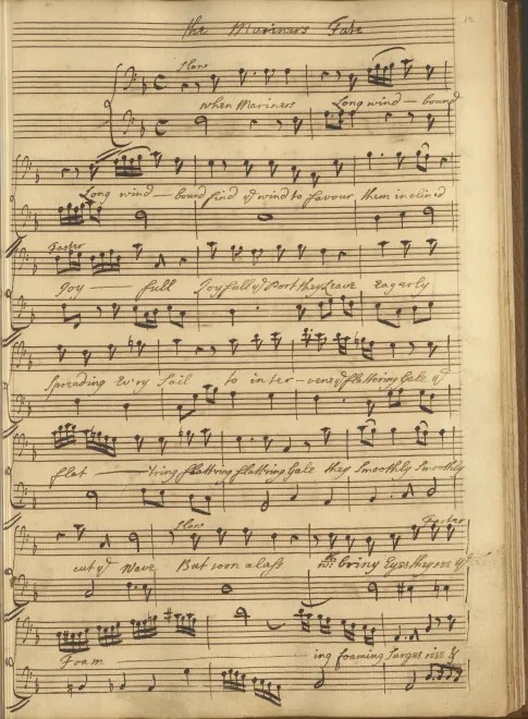 First page of The Mariners' Fate