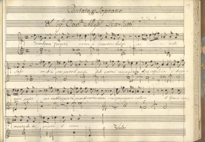 First page of Tenebrose foreste