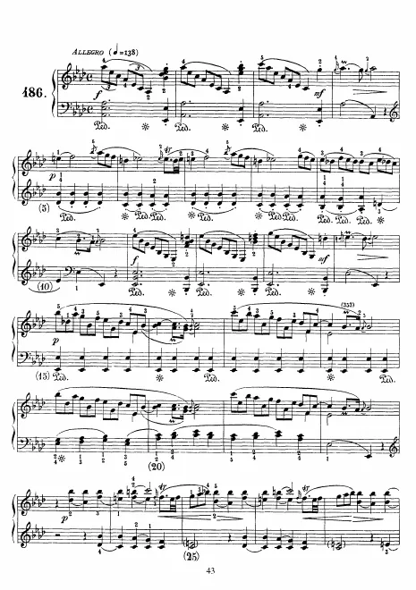 First page of Keyboard Sonata in A-flat major