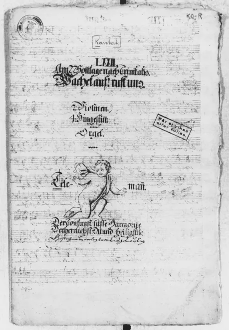 First page of Wachet auf! ruft uns die Stimme