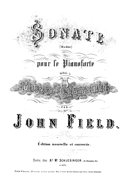 First page of Piano Sonata in E-flat major
