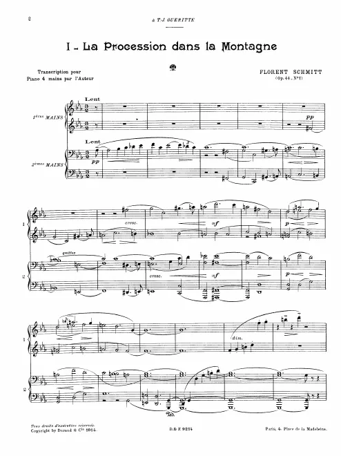 First page of Musiques de plein air