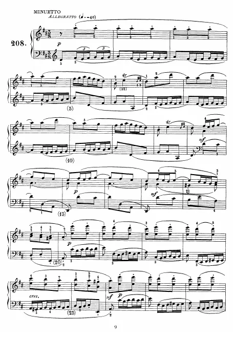 First page of Keyboard Sonata in D major