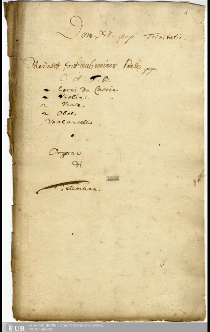 First page of Weichet fort aus meiner Seele
