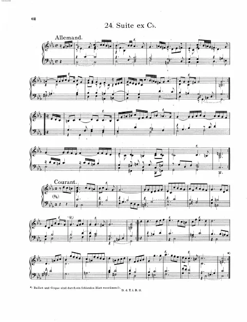 First page of Suite in C minor