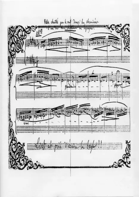 First page of Valse chantée par le vent dans les cheminées d’un de mes châteaux en Espagne