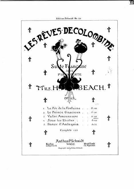 First page of Les rêves de Colombine