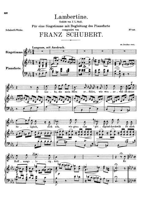 First page of Lambertine