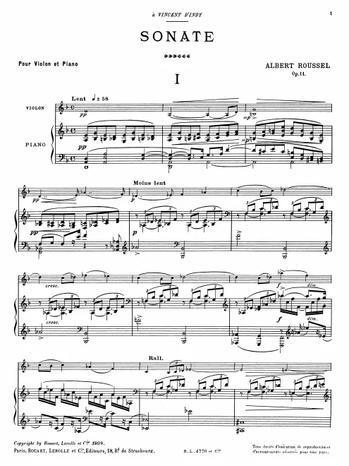 First page of Violin Sonata No.1