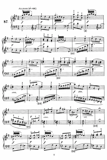 First page of Keyboard Sonata in G major