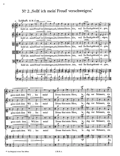 First page of Sollt’ ich mein’ Freud’ verschweigen