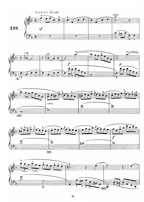 First page of Keyboard Sonata in F major