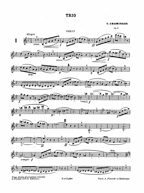 First page of Piano Trio No.1