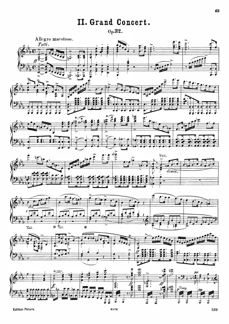 First page of Piano Concerto No.2