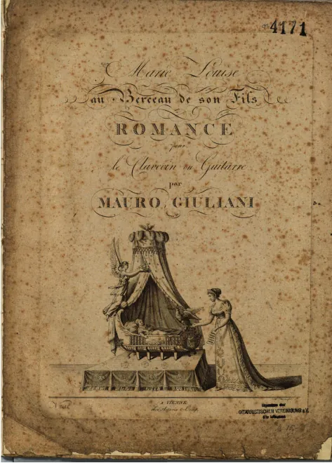 First page of Marie Louise au berceau de son fils