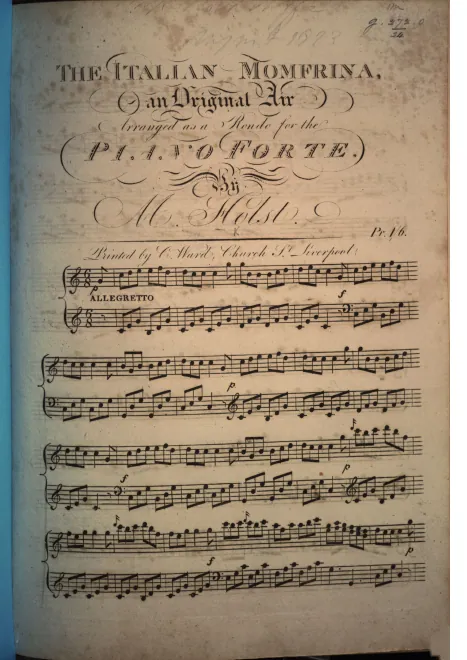 First page of Rondo on The Italian Momfrina