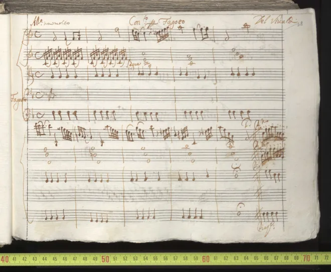 First page of Bassoon Concerto in F major