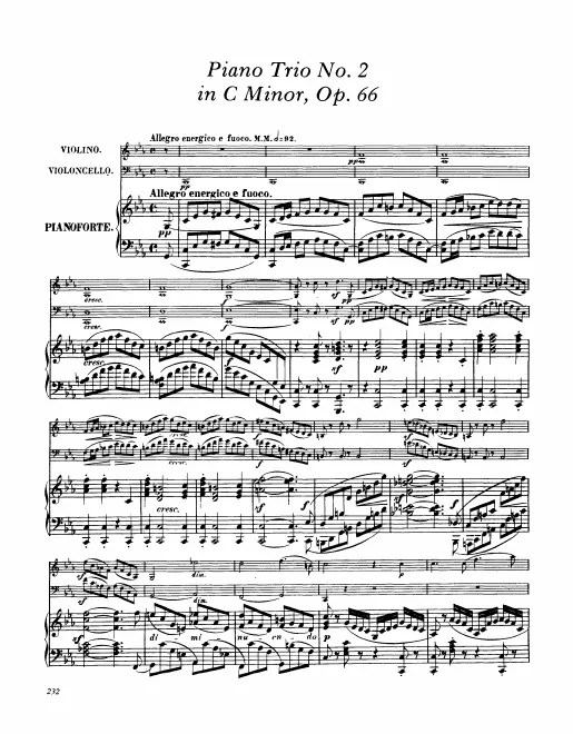 First page of Piano Trio No.2
