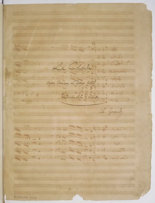 First page of La colombe