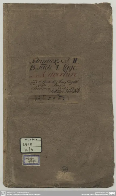 First page of Concerto Grosso in F major