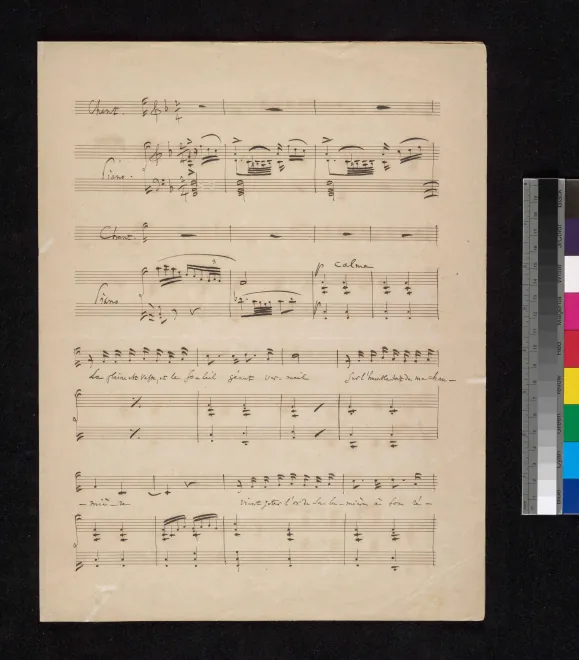 First page of La plaine est vaste