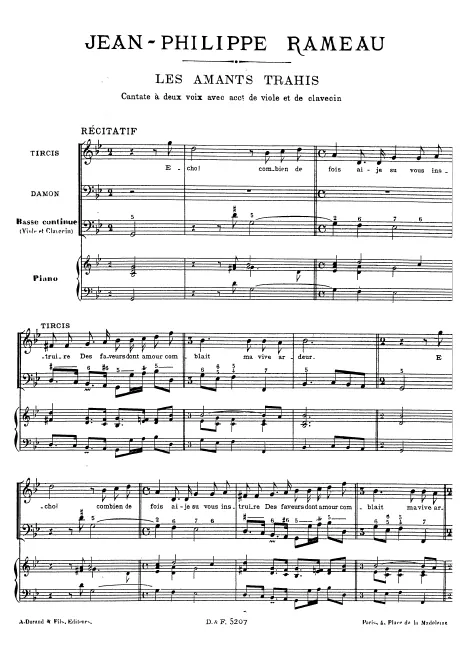 First page of Les amants trahis