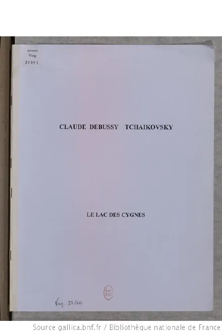 First page of Swan Lake