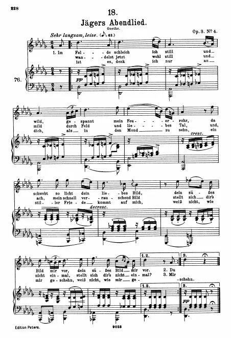 Complete Score (Original/High Voice, D♭ major)