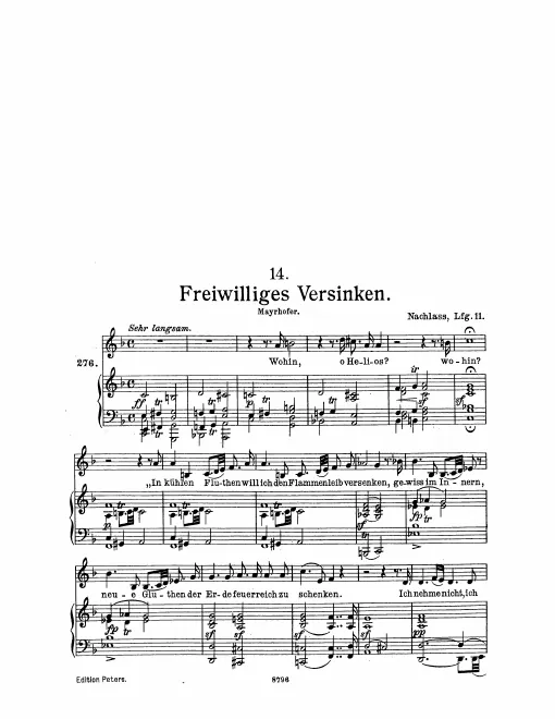 First page of Freiwilliges Versinken