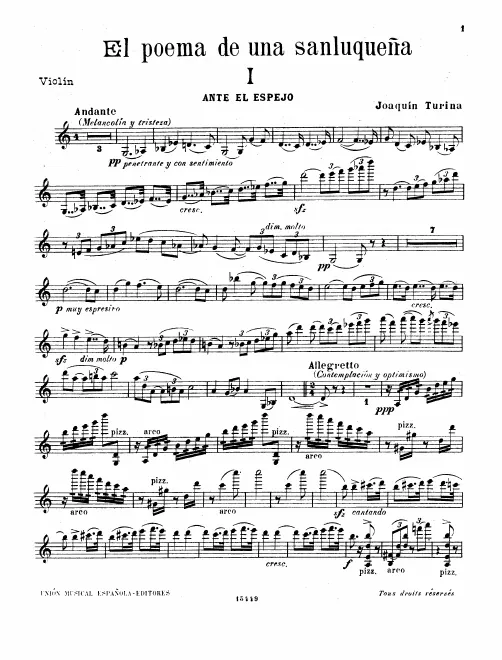 First page of El poema de una sanluqueña