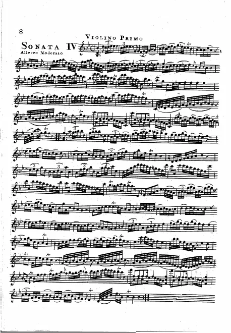 First page of String Trio in B-flat major