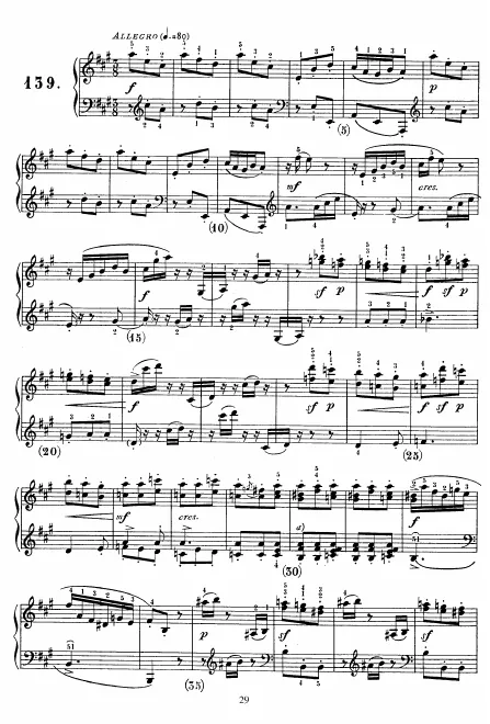 First page of Keyboard Sonata in A major