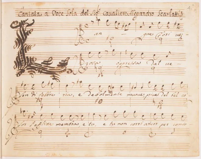 First page of Langue Clori vezzosa