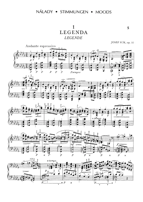 First page of Nálady (5 Nálad)