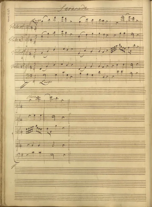 First page of Gentle zephyrs smoothly rove