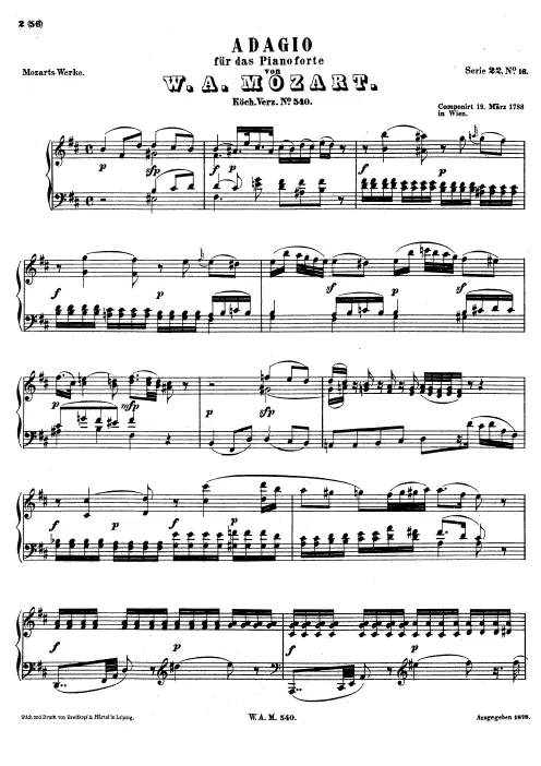 First page of Adagio