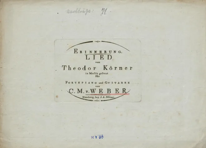 First page of Erinnerung