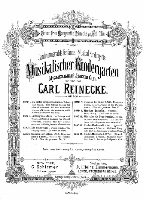 First page of Musical Kindergarten