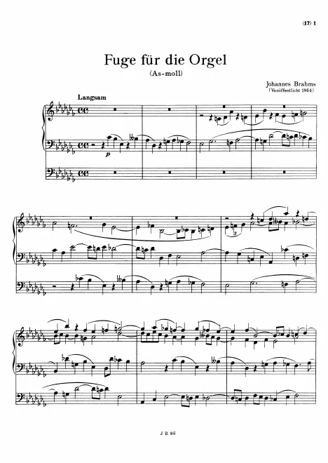 First page of Fugue