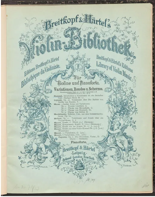 First page of Introduction et Variations sur un Air allemand